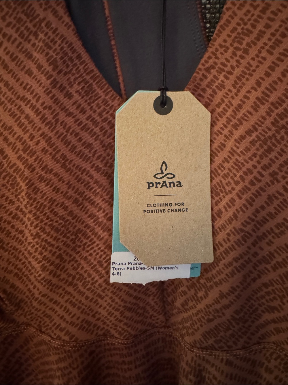 Prana Saxon Dress Terra Pebbles Size Small NWT Rust Brown - Picture 6 of 7